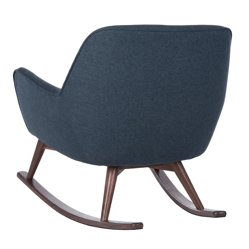 Fauteuil à bascule couture du milieu du siècle - 32L x 37P x 32H