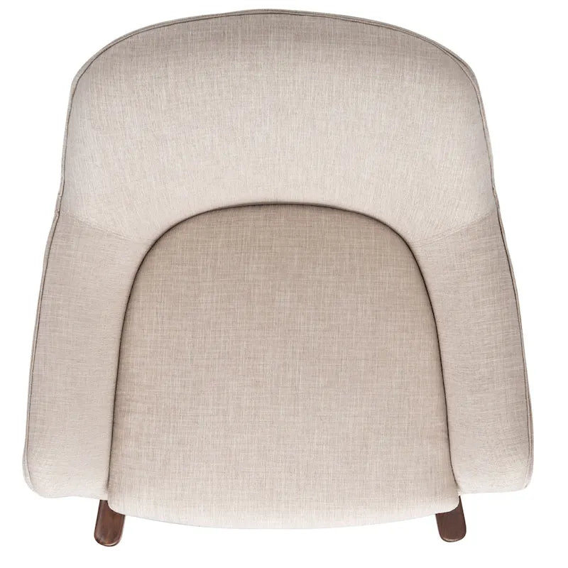 Fauteuil à bascule couture du milieu du siècle - 32L x 37P x 32H