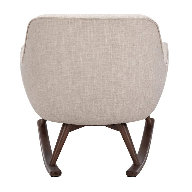 Fauteuil à bascule couture du milieu du siècle - 32L x 37P x 32H
