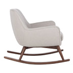 Fauteuil à bascule couture du milieu du siècle - 32L x 37P x 32H