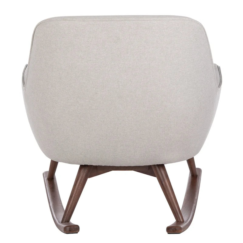 Fauteuil à bascule couture du milieu du siècle - 32L x 37P x 32H