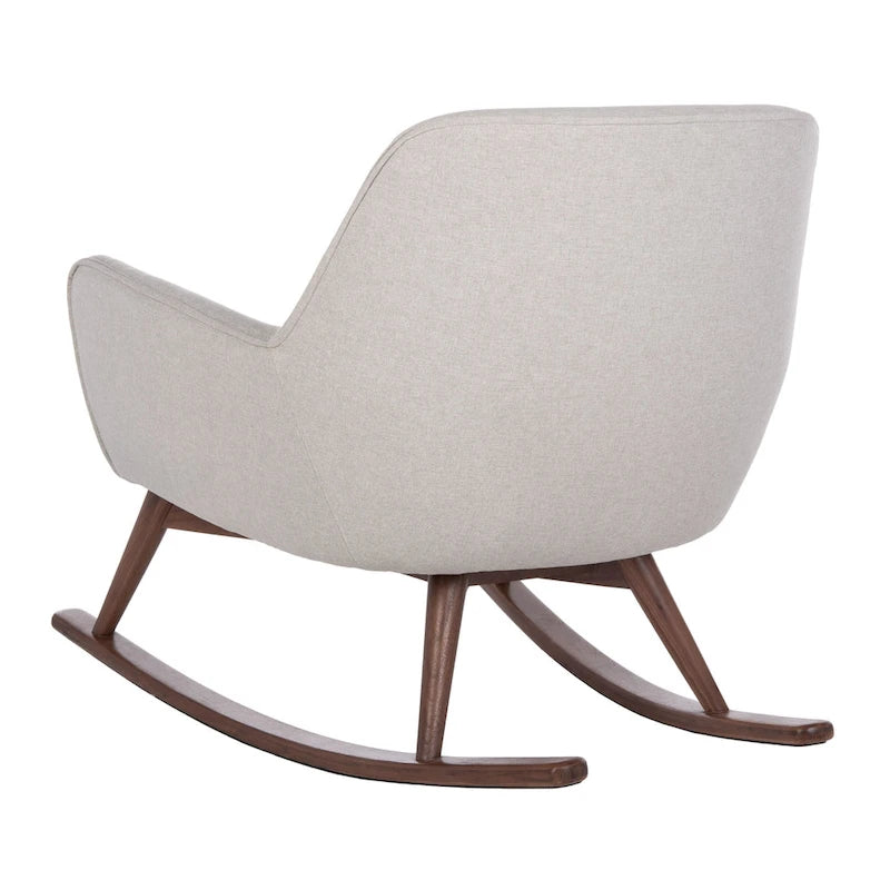 Fauteuil à bascule couture du milieu du siècle - 32L x 37P x 32H