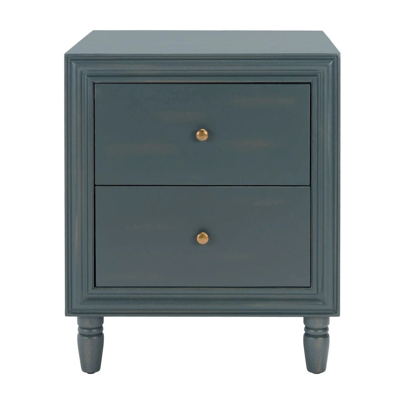 Table de chevet à 2 tiroirs - 22 x 22 x 26 - 22Lx22Px26H