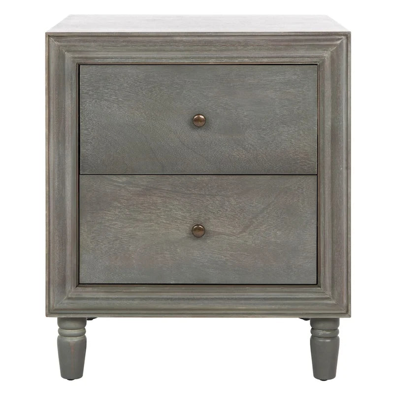 Table de chevet à 2 tiroirs - 22 x 22 x 26 - 22Lx22Px26H