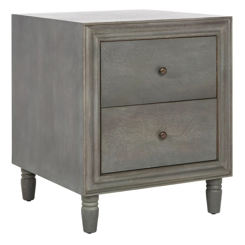 Table de chevet à 2 tiroirs - 22 x 22 x 26 - 22Lx22Px26H