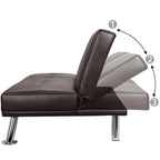 Canapé inclinable moderne en similicuir convertible