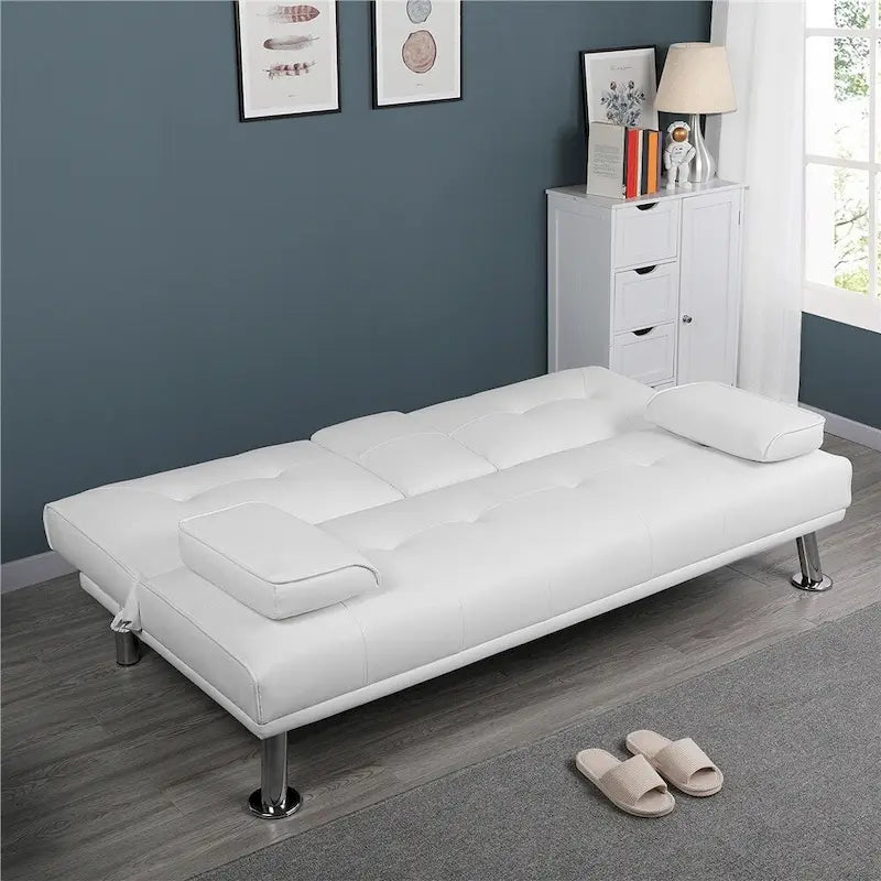 Canapé inclinable moderne en similicuir convertible
