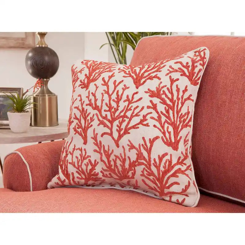 Causeuse en poly-lin de style côtier avec coussins réversibles pour salon