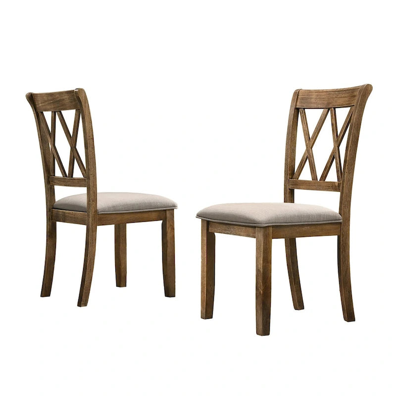 Lot de 2 chaises de salle à manger rembourrées