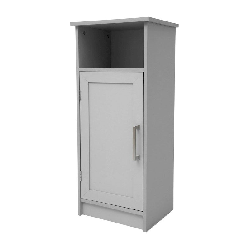 Organisateur de rangement bas avec porte à fermeture magnétique et étagères