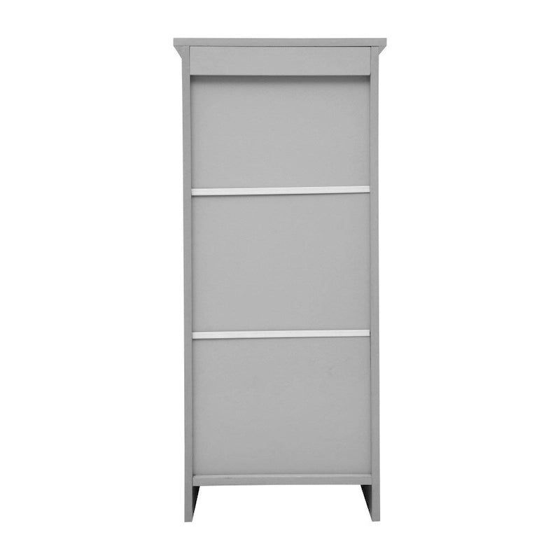 Organisateur de rangement bas avec porte à fermeture magnétique et étagères